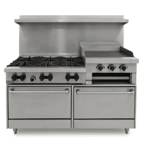 Used Sunfire 6 burner range with griddle and broiler